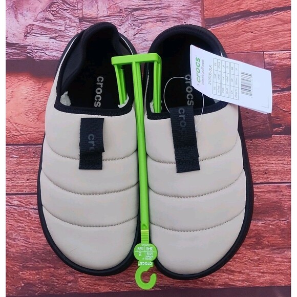 Crocs Women's Classic Puff Moc Slipper 8 Women/6 Men Moth/Multi - Picture 1 of 5